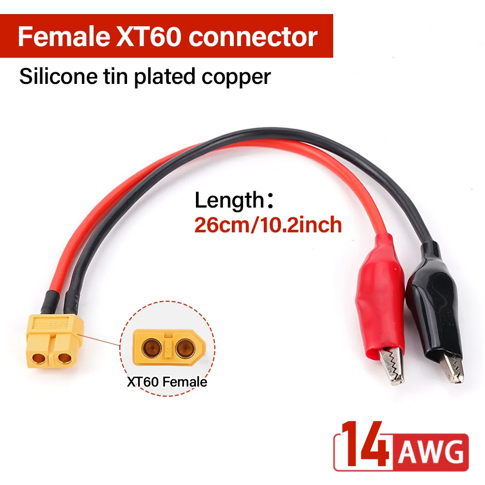 

14AWG фоторазъем кабеля гнездовой разъем с зажимом типа «крокодил» RC для SKYRC NC2500Pro мотор запуск в линии дистанционного управления инструмент для измерения батареи автомобиля