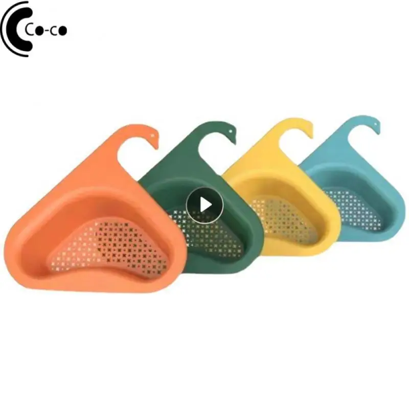 

1pc Drain Basket Creative Swan Design Sink Hanging Drain Rack Filtering Safe Durable Wet Dry Waste Separate Kitchen Accessories