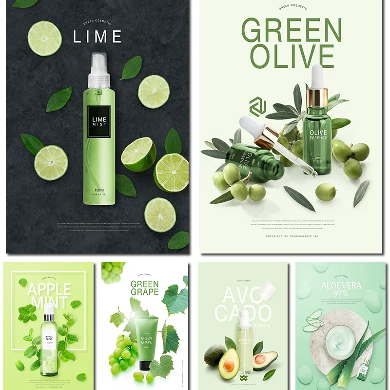 M04-1 Уход за кожей растений креативная общественная картина настенный шелковый