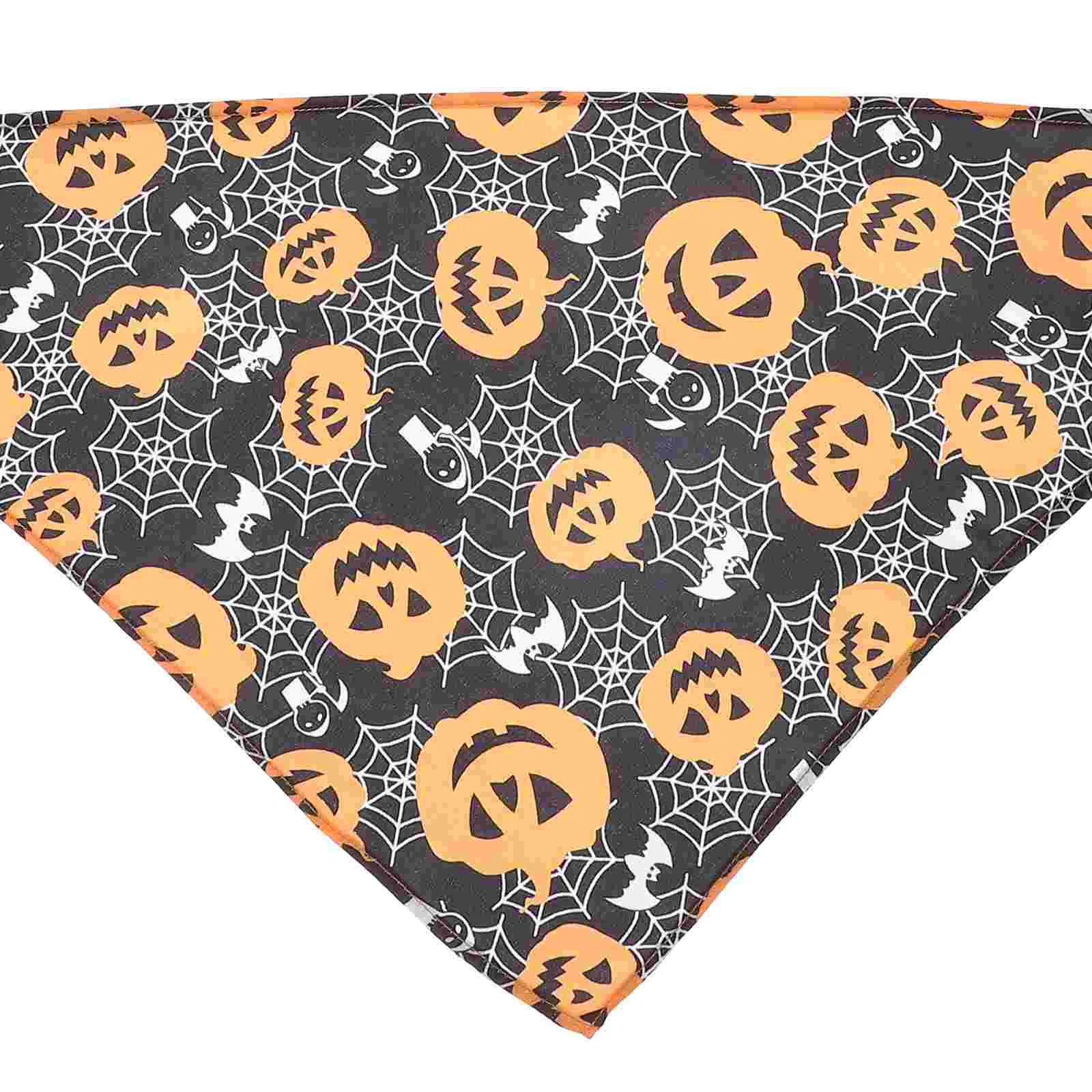 

1Pc Dog Bandana Pumpkin Pattern Triangle Festival Bib Decoration Collar