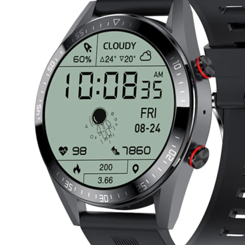 

New 454*454 4G Screen Smart Watch For Men Display Time BT Call Smartwatch For Mens Android TWS Earphones IP67 waterproof