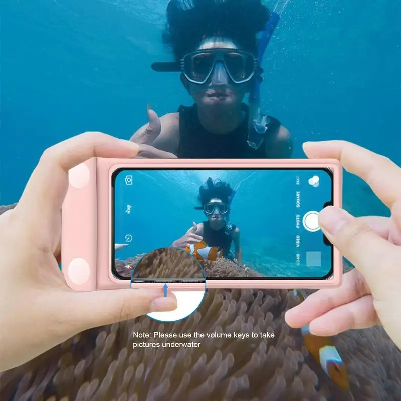 Phone Dry Bag Universal Mobile Phone Case Dry Bag Underwater Adjustable Waterproof Phone Case For Snorkeling Kayaking & Phone