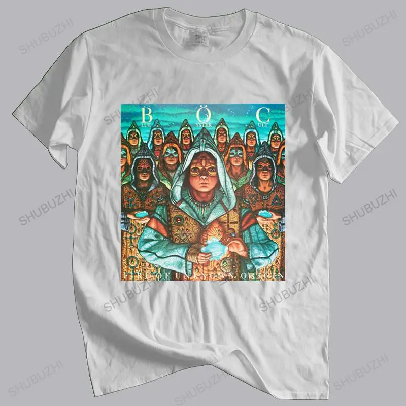 

Fashion brand t shirt mens loose Blue Oyster Cult Fire Of Unknown Origi Popular Tagless new fashion tee-shirt man tee