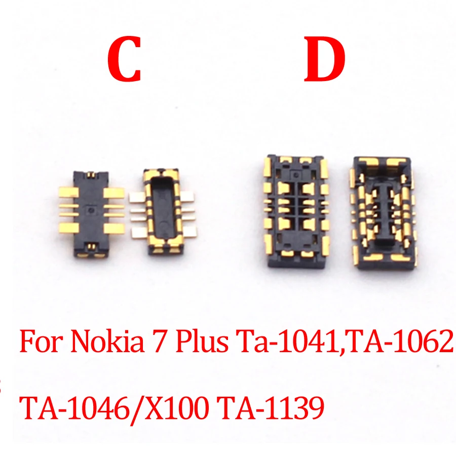 Разъем FPC для аккумулятора 2 шт. на материнской плате Nokia 3 4 5 6 7 8 9 1/3 1/4 1/5 1/6 1/X5/X6/X7/7 2/4