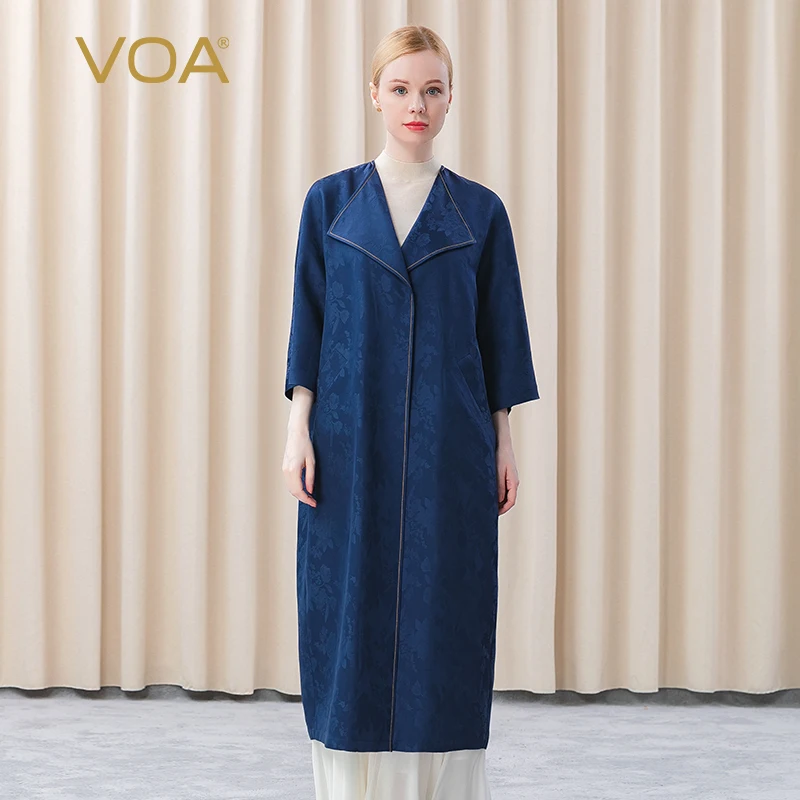 

Простая ветровка VOA Silk 38 на момме с узорами и широкими рукавами