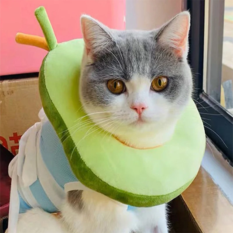 

New Adjustable Pet Collar Elizabeth Circle Cat Dog Collar Sterilization Using Super Soft Anti-bite Medical Protection Cover