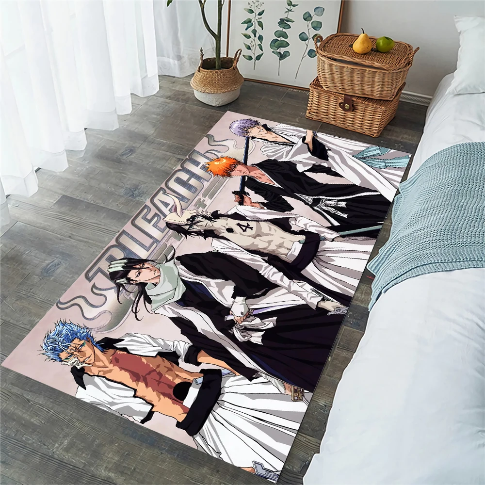 

CLOOCL Fashion Flannel Carpet Cartoon Anime BLEACH Carpets for Living Room Area Rug Floor Mats Kitchen Mats Anime Rug