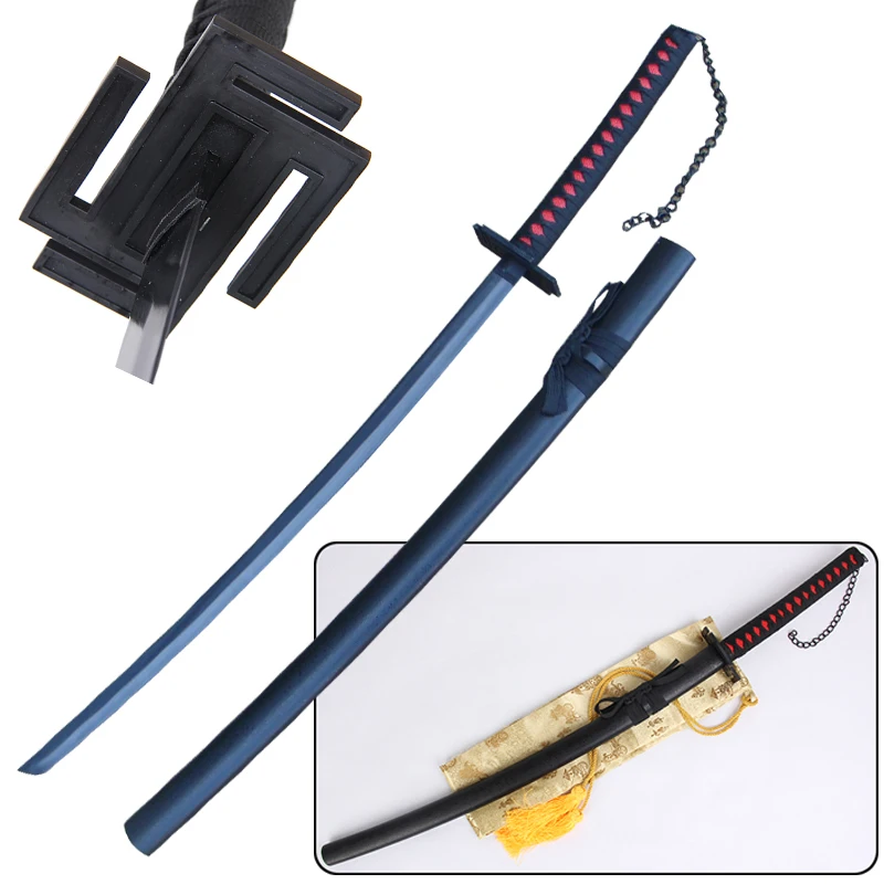 

No Sharp Sword-41inch /56 Inch Ichigo Bankai Bleach Anime Tensa Zangetsu Steel Moon Swords Cosplay Decoration Gift