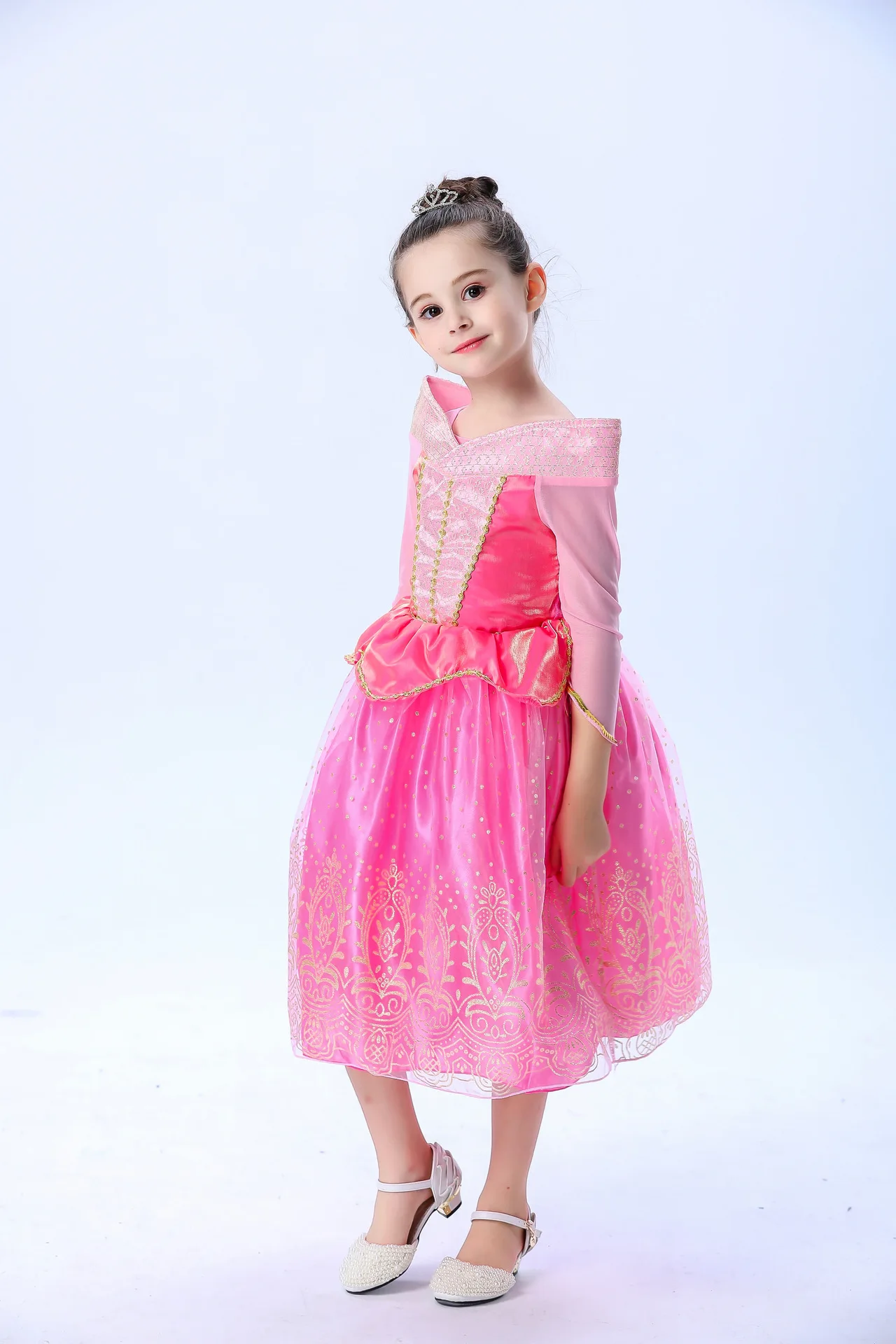 

Платье принцессы, розовый детский Карнавальный костюм для девочек, Детский костюм, карнавал на Хэллоуин