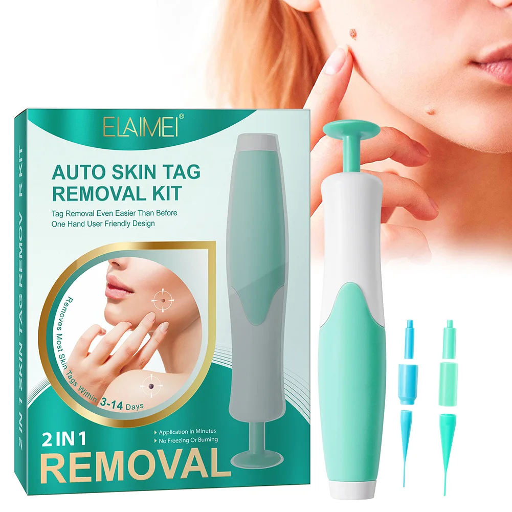

Skin Tag Removal Kit Painless Mole Wart Remover With Cleansing Swabs Auto Skin Tag Remover Tool Beauty Tool Home Use