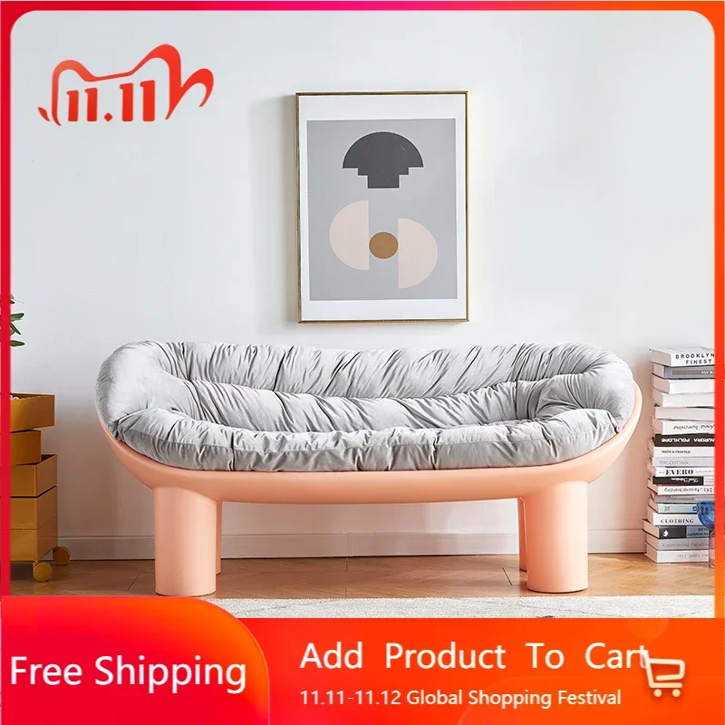 

Lazy 3 Seater Sofa Mid Century Luxury New In Unusual Double Big Couch Light Luxury Cozy Factory Canape Salon Home Furniture