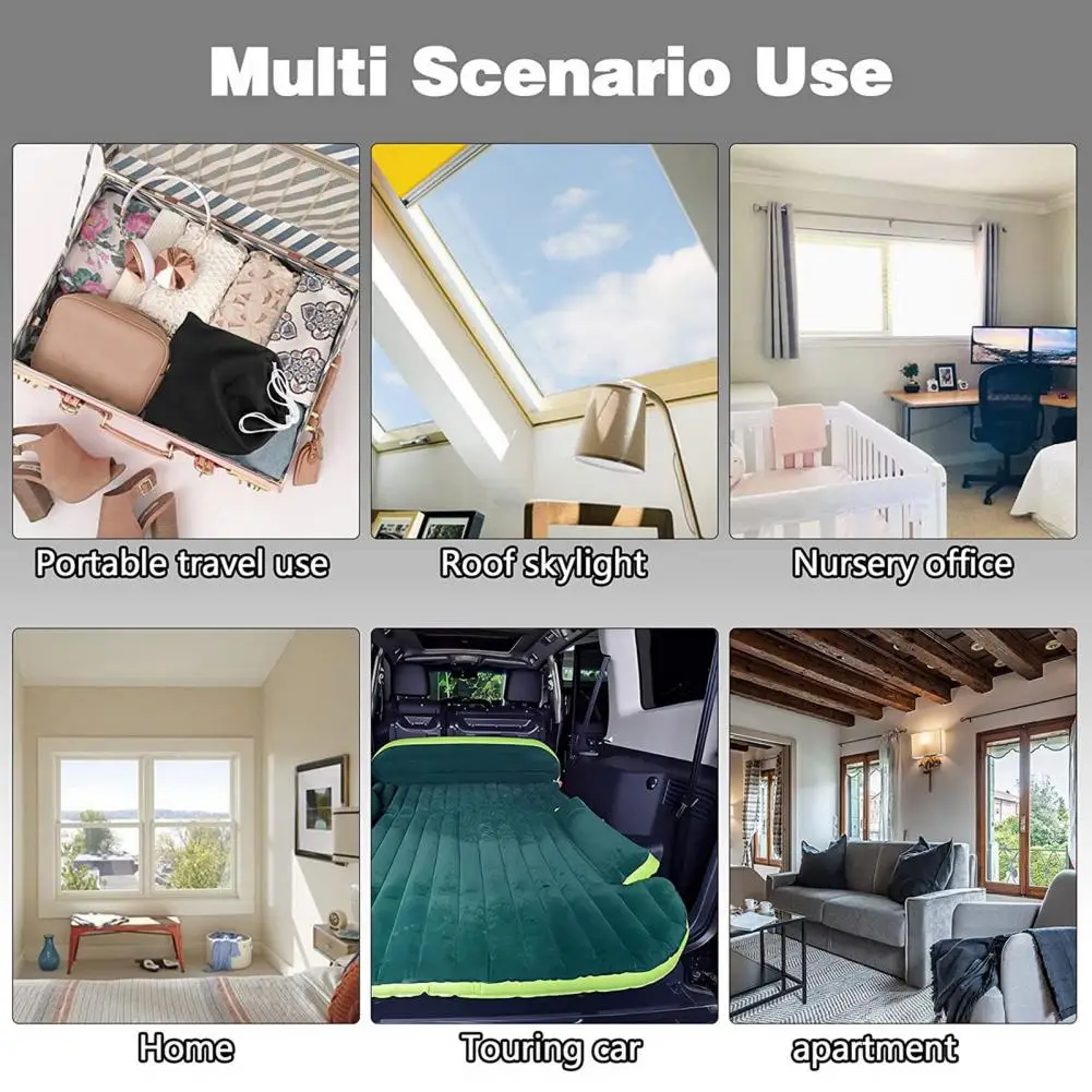 

Светонепроницаемые шторы 1 комплект, простые в установке, однотонные, для детской комнаты, спальни, спальни, чисто черные оконные драпировки, ежедневное использование