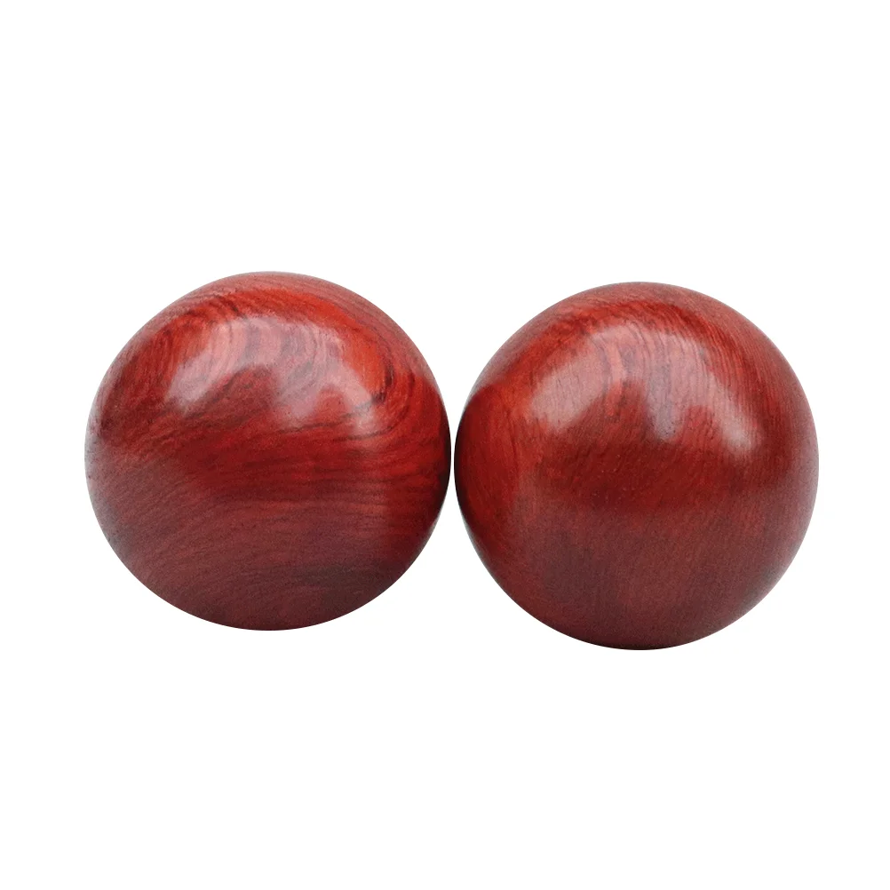 

Hand Message Wooden Baoding Rosewood Chinese Exercise Wood Holding Roller Clasic Circulation Blood Tool Redwood Hands Round