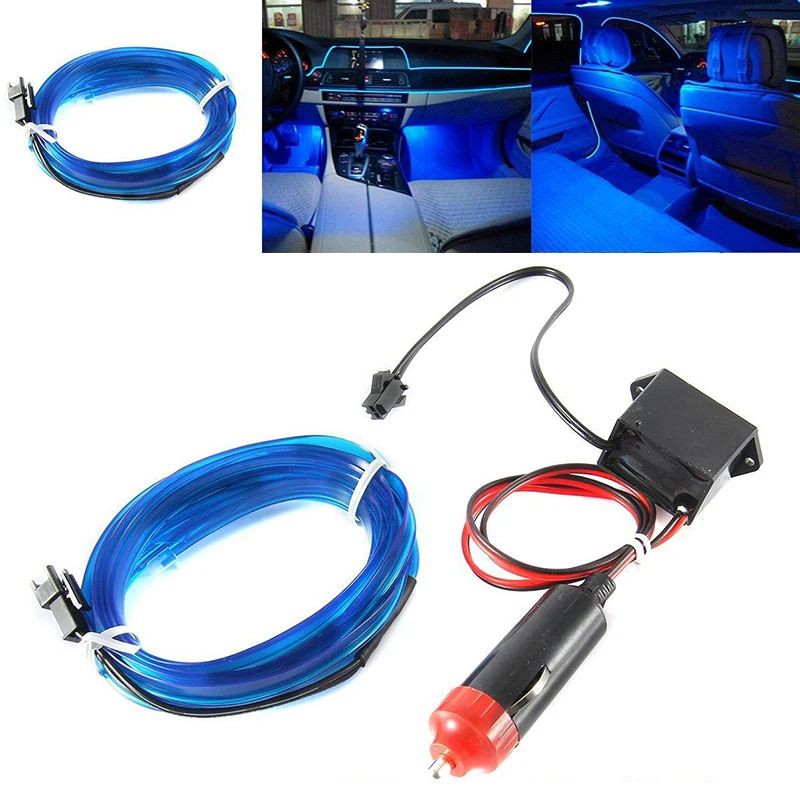 

1m//5m/10m EL Wire Waterproof LED Strip Flexible Neon Light Fluorescent Dance Decor DIY Costume Show Party Atmosphere Lamp