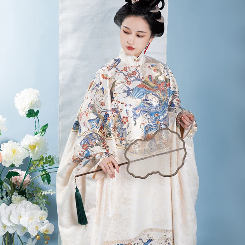 Фенджианьлинь Китайское традиционное платье Ханьфу для женщин эпохи Минь Ретро Ориентальный старинный костюм для выступлений и праздников.