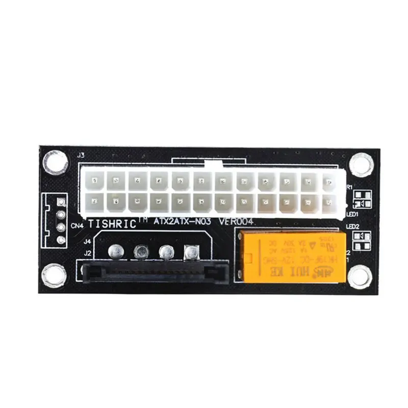 Двойной блок питания адаптер синхронизации блока Add2psu ATX 24 контакта на 4