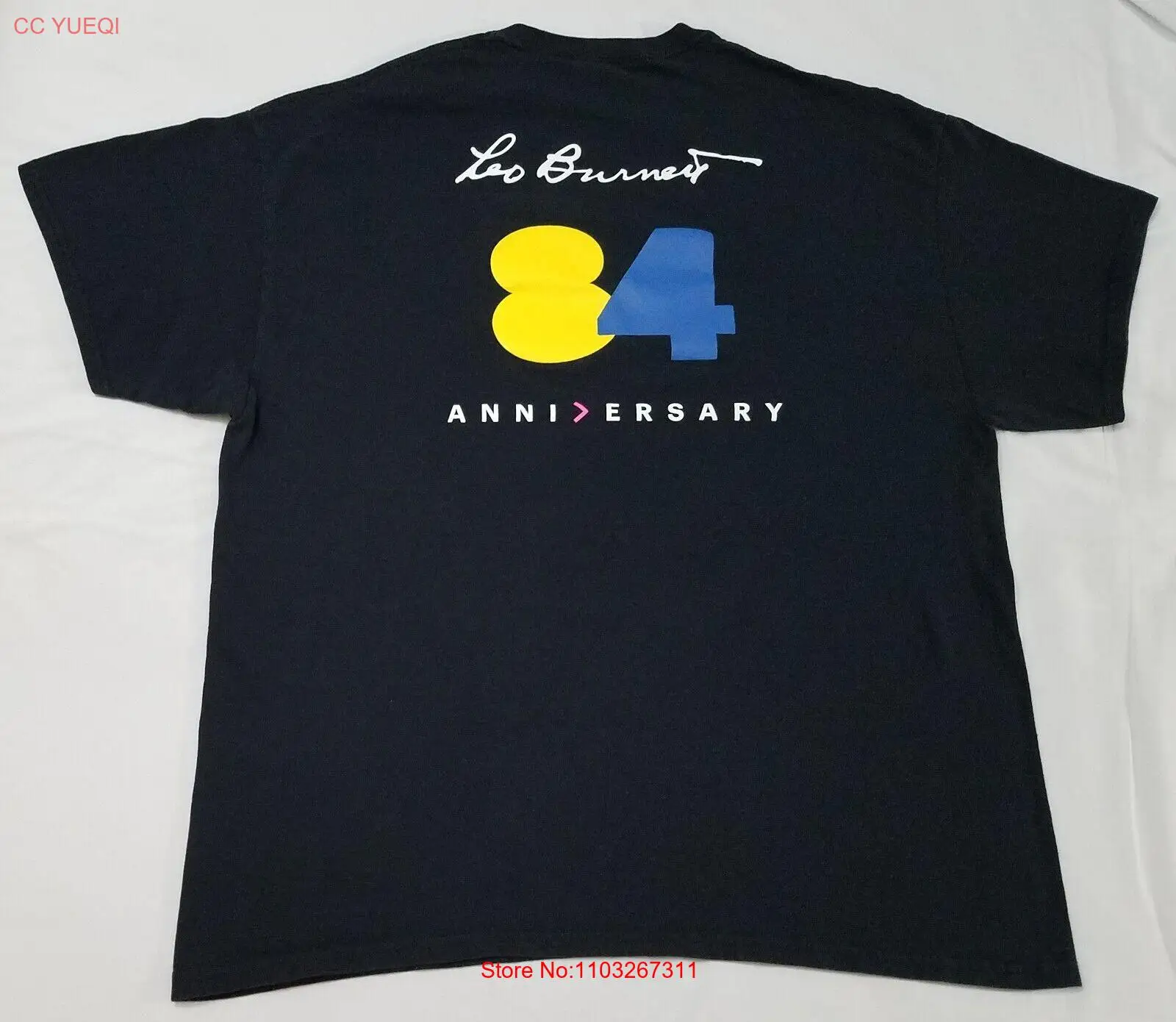 Рекламная компания Leo burнетт Worldwide 84th на годовщину размер XL