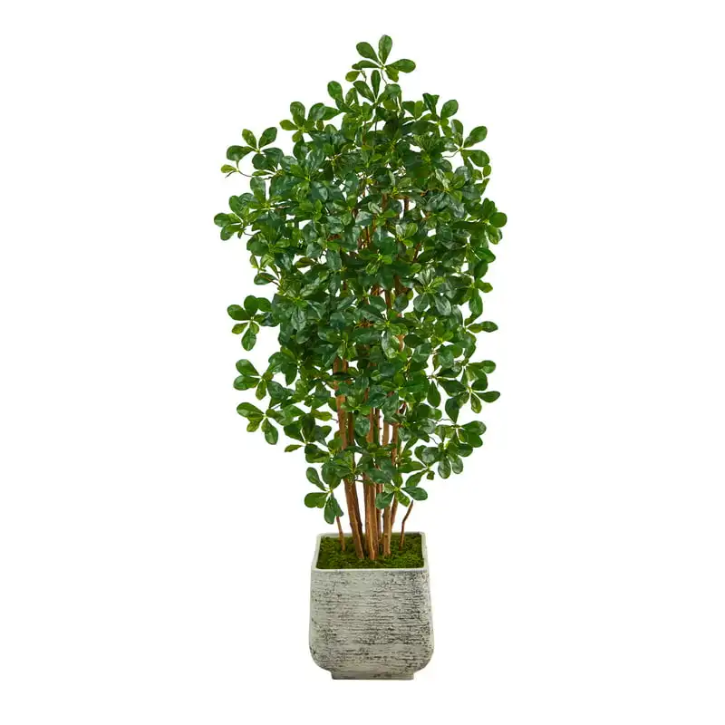 

Black Olive Artificial Tree with 1365 Bendable in White Planter