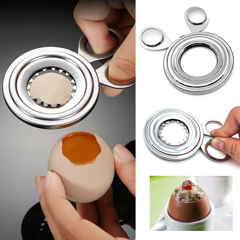 

Durable Convenient Stainless Steel Egg Shell Topper Cutter Snipper Opener Kitchen Gadget Home Essential Egg Cracker Egg Clipper