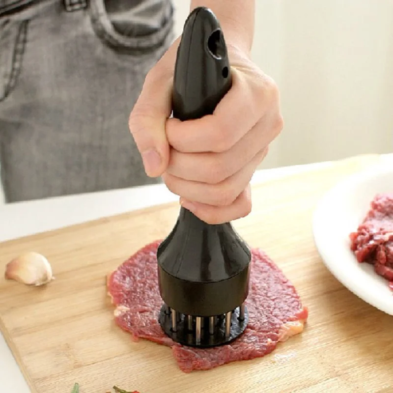 

Kitchen Cooking Tools Meat Tenderizer Tool Pounder Gadgets Stainless Steel Steak Hammer Mallet Needle Loose Household Pork Chop