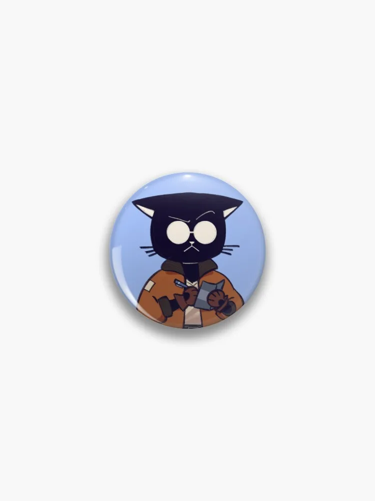 

Брошь на булавке в виде кота