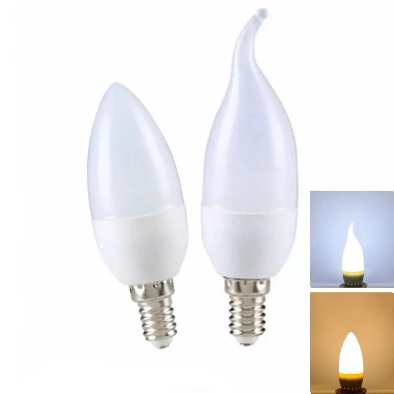

10Pcs Led Candle Bulb E14 E27 7W 9W AC220V Save Energy spotlight Warm/cool white chandlier crystal Lamp Ampoule Bombillas Home