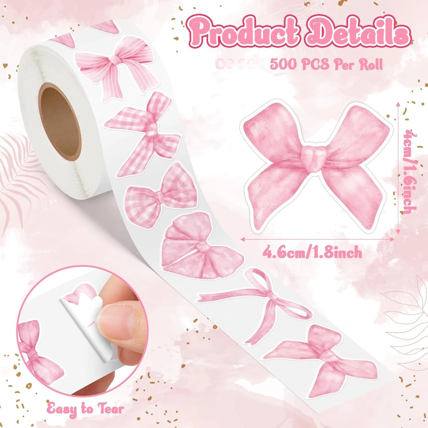 

Коликий наклейки с бантиком