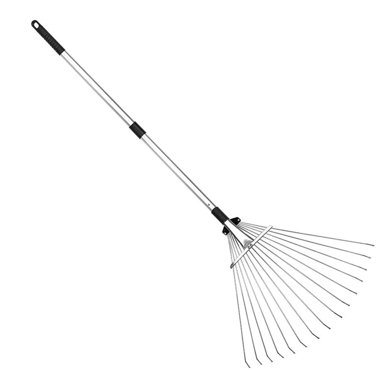 

Garden Adjustable Leaf Rake ,Outdoor Portable Gardening Tools Telescopic Rake Easy To Clean Weed, Flowers,Leaves