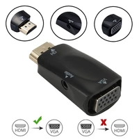 hdmi compatible male to vga female converter adapter hd 1080p audio cable converter for laptop tv box computer display projector