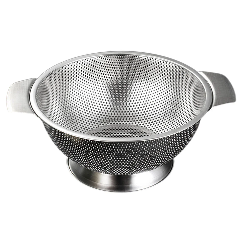 

Basket Vegetable Washing Kitchen Fruit Mesh Fine Steel Bowl Stainless Basin Strainer Wash Drain Sieve Colander Draining Filter