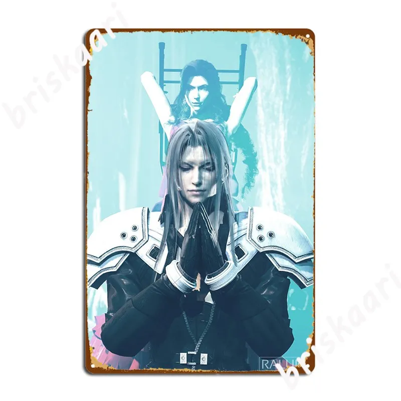 

Aerith S Revenge Poster Metal Plaque Cinema Garage Personalized Cinema Wall Decor Tin Sign Poster
