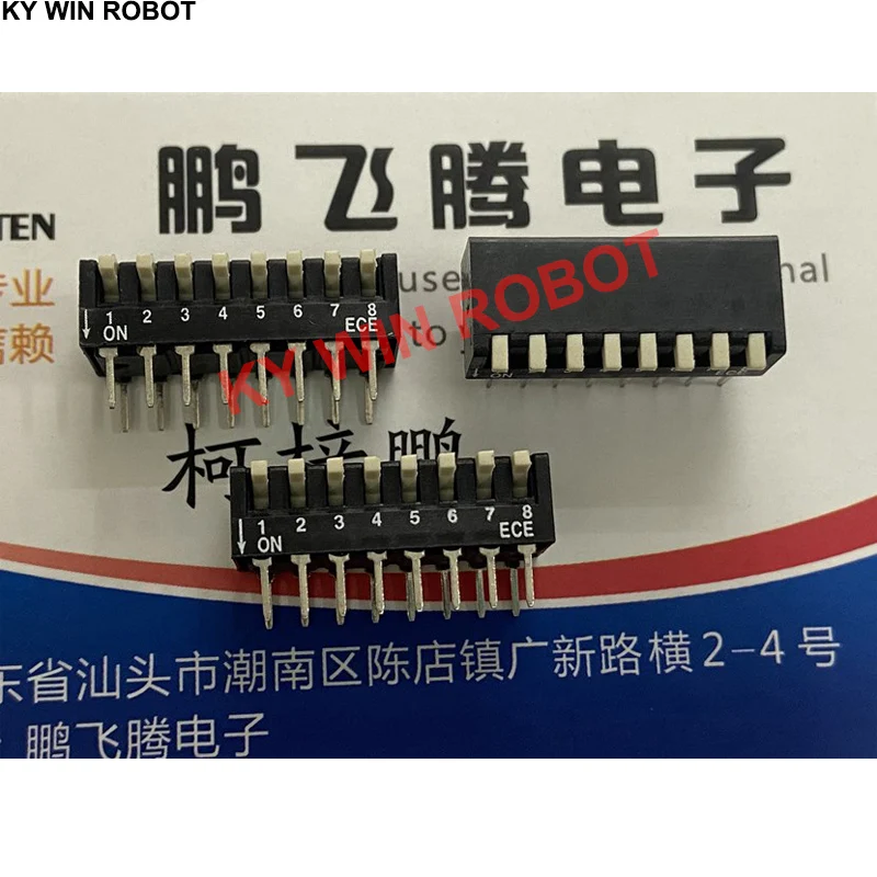 

1PCS Original Taiwan Bairong EPM1081100 dial code switch 8-bit key type side dial 8P encoding 2.54mm