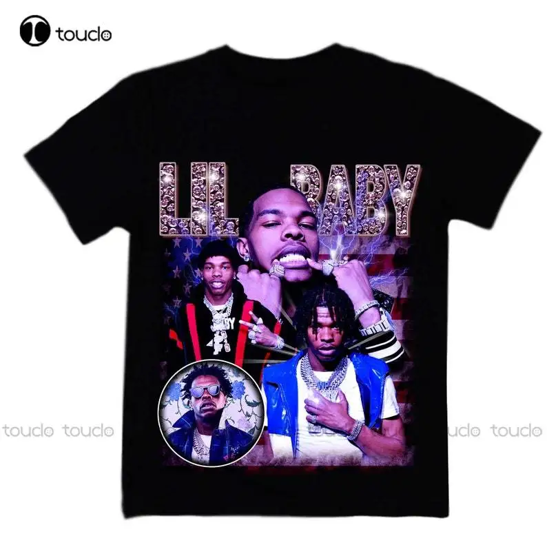 

Lil Baby Png, Rap загрузчик, дизайнерская футболка на заказ Aldult Подростковая унисекс футболка с цифровой печатью, забавная уличная одежда с рисунком, мультяшная футболка