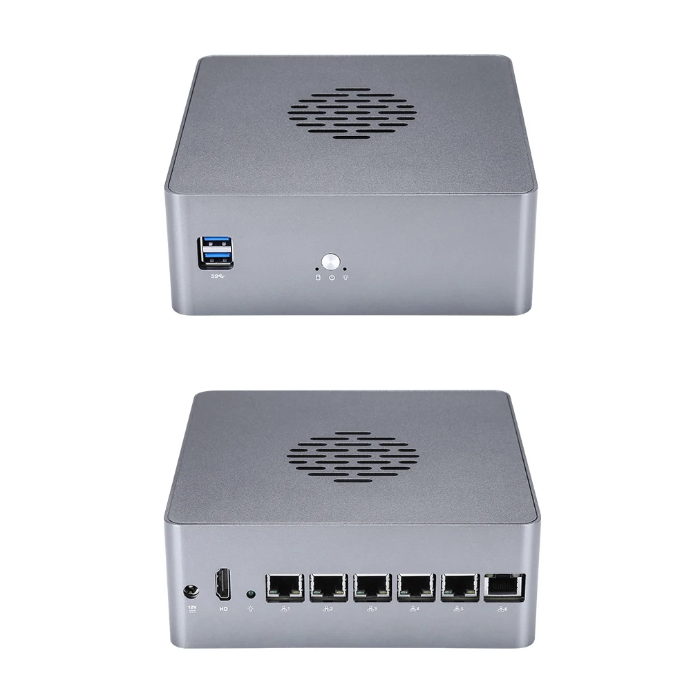 Qotom Q600G6 промышленный ПК сетевой брандмауэр маршрутизатор 7-го 6-го поколения