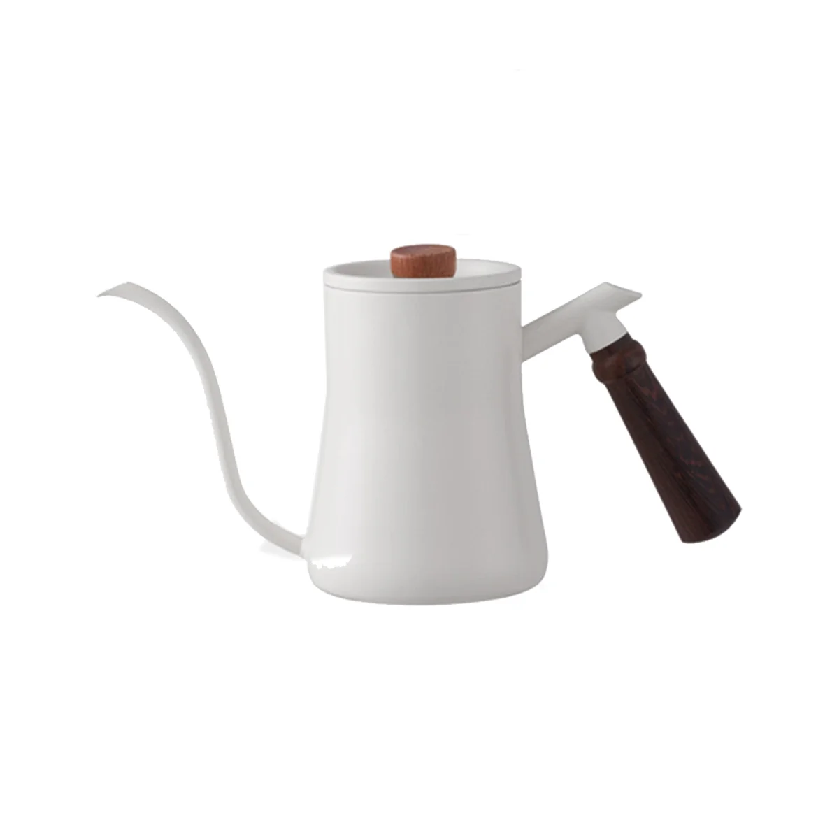 

Кофейник, кувшин для вспенивания молока, кувшин, носик чайника с гусиной шеей, чайник из нержавеющей стали для кофе, чая, молока, чайник 600 мл, белый