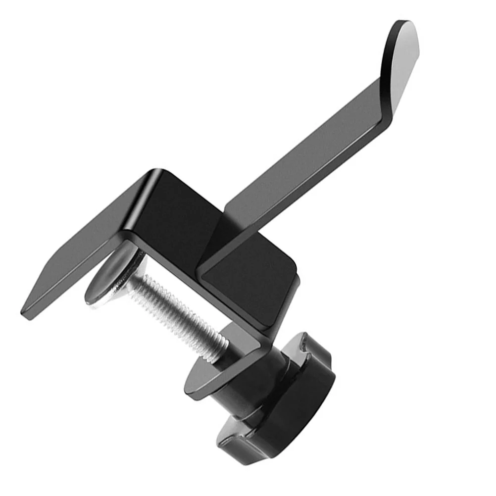 

2pcs Under Desk Headphone Stand Headset Holder Foldable Headset Hanger Mount Desk Clip Hook for Headphone Headset ( Black )