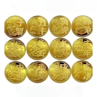 zodiac commemorative collectible coin gift lucky challenge coin