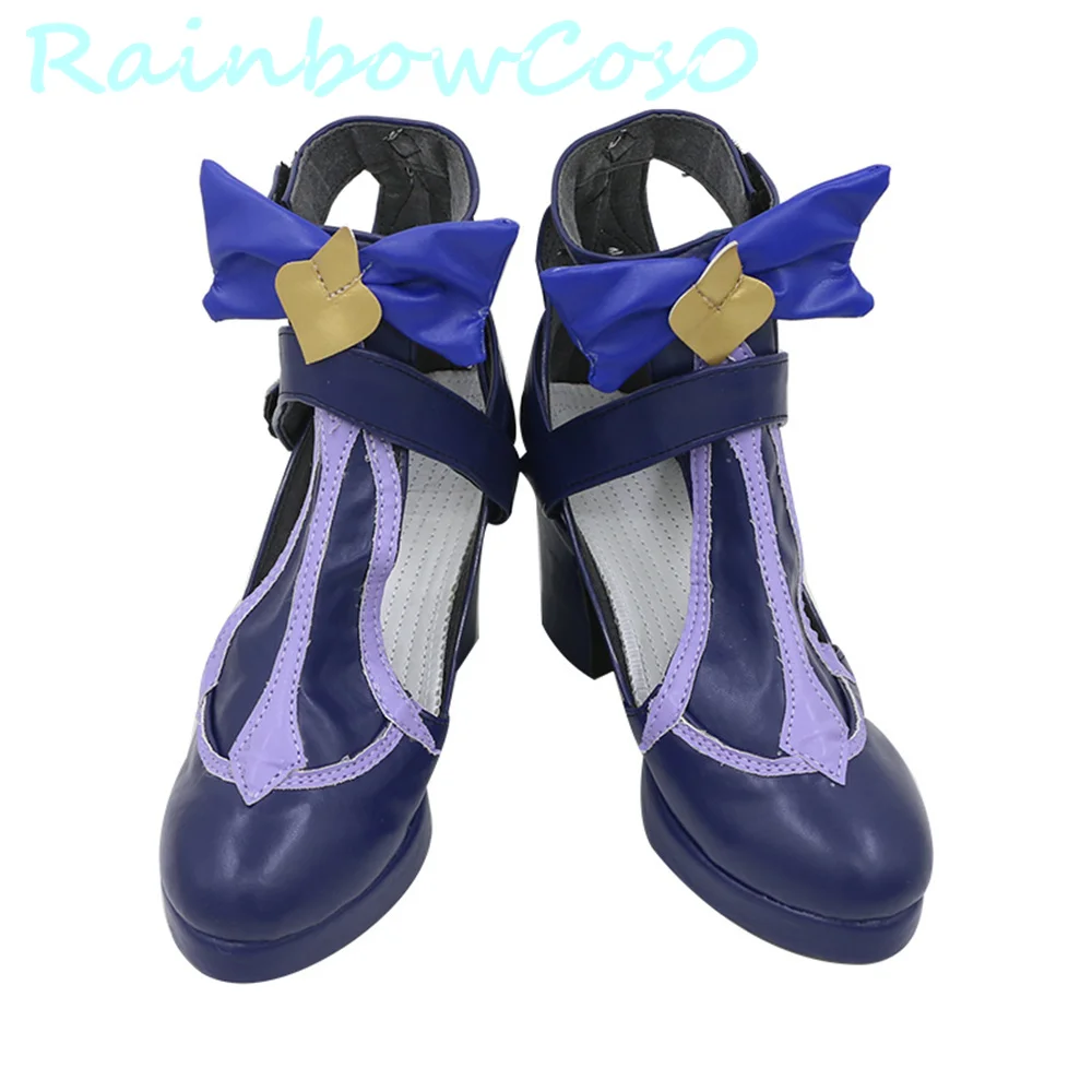 Genshin Impact Fischl von Luftschloss Narfidort Обувь для косплея Сапоги Хэллоуин Рождество RainbowCos0 W2591