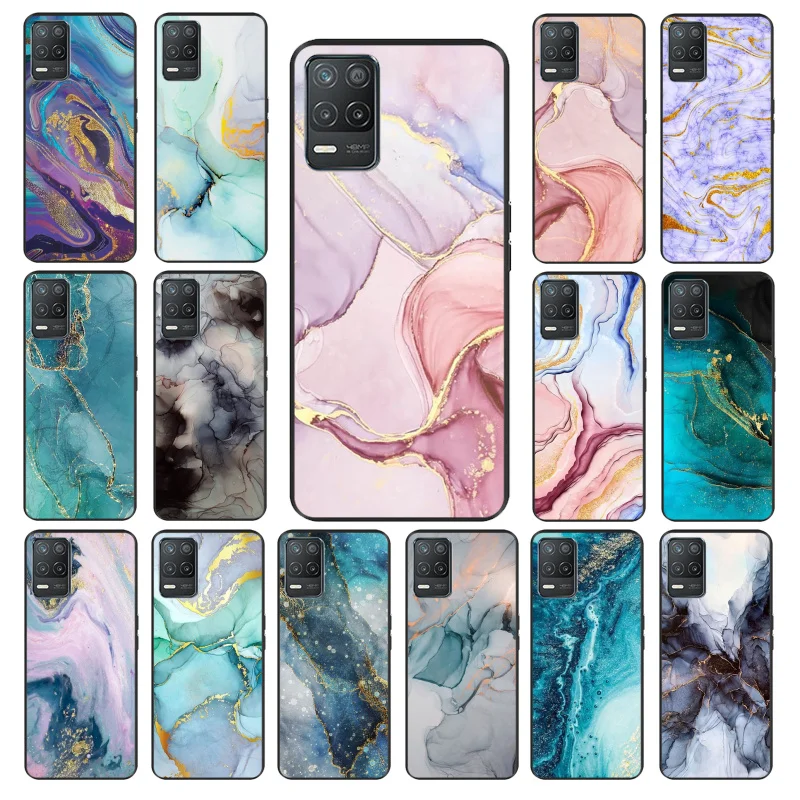 

Blue Pink Purple Marble Phone Case for OPPO Realme 8 7 6 6Pro 7Pro 8Pro 6i 6S Realme C3 C21 C21Y C11 C15 C20 C25 X3 SuperZoom