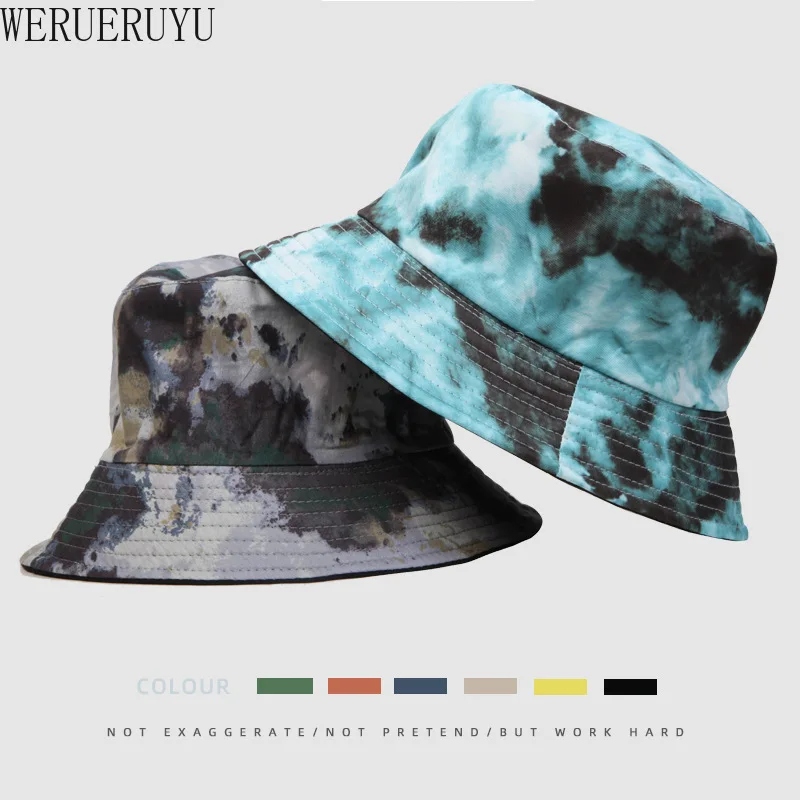 

Tie Dye Print Reversible Bucket Hat Women Fashion Summer Streetwear Hip Hop Caps Outdoor Hiking Beach Outing Hats for Men 2022