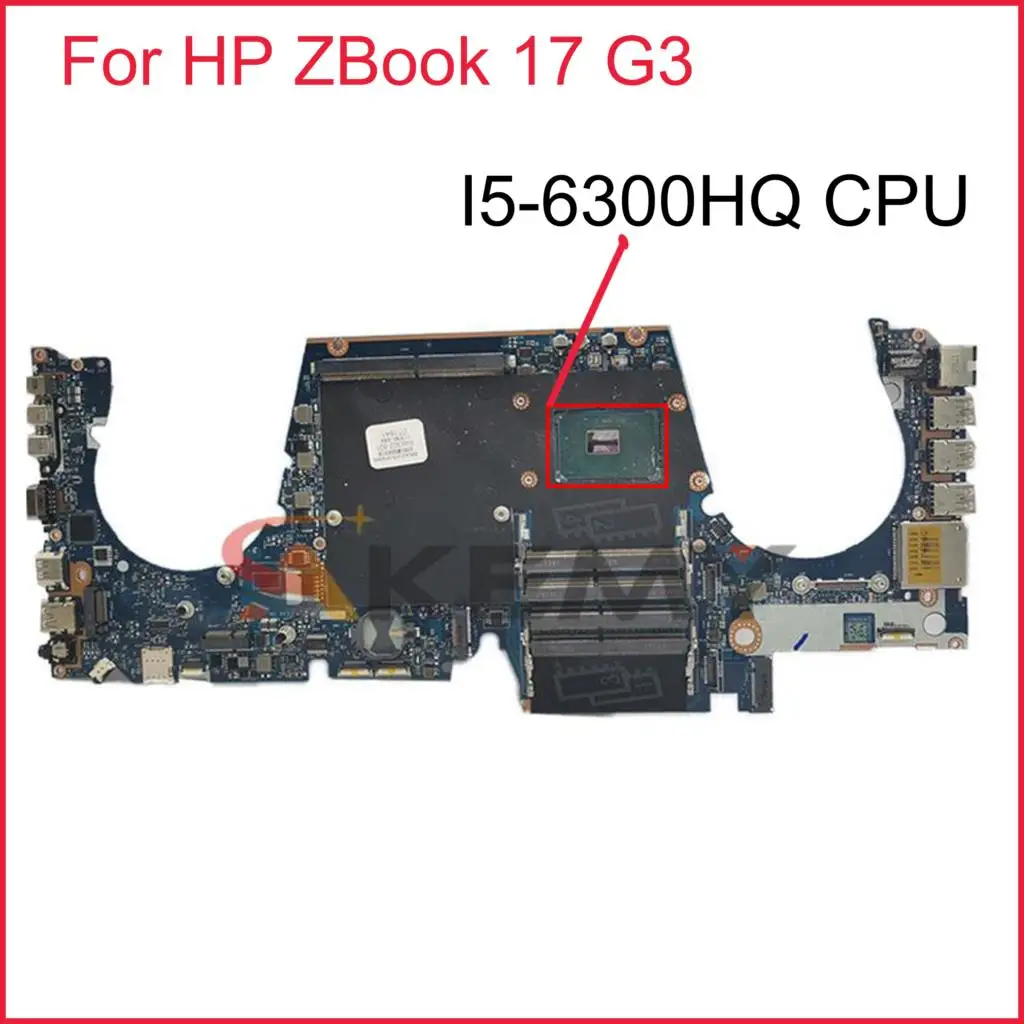 

921879-601 920991-601 For HP ZBook 17 G3 Laptop motherboard APW70 LA-C391P With I5-6300HQ CPU DDR4 mainboard 100% fully tested