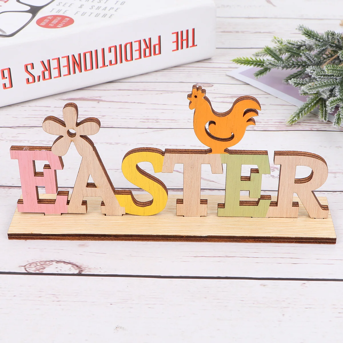 

Home Decor Wooden Letter Decorative Esater Sign Decorative Easter Party Supplies Easter Table Ornament Easter Tabletop Ornament