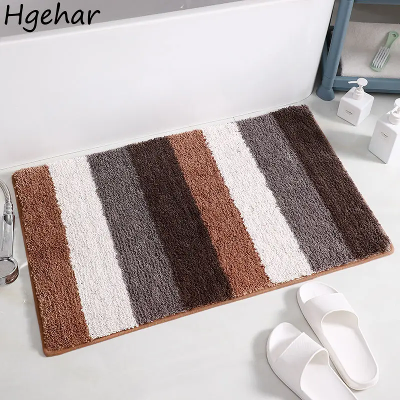 

New Non-slip Bath Mats Super Absorbent 40x60cm Bathroom Rugs Soft Modern Household Entrance Door Mat Bathtub Side Hallway Tapis