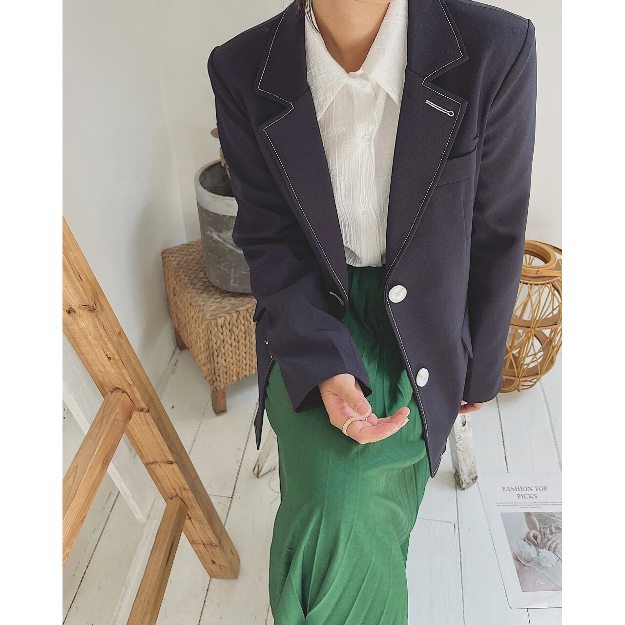 Женская куртка-бомбер со швом темно-синяя куртка-ветровка в английском стиле