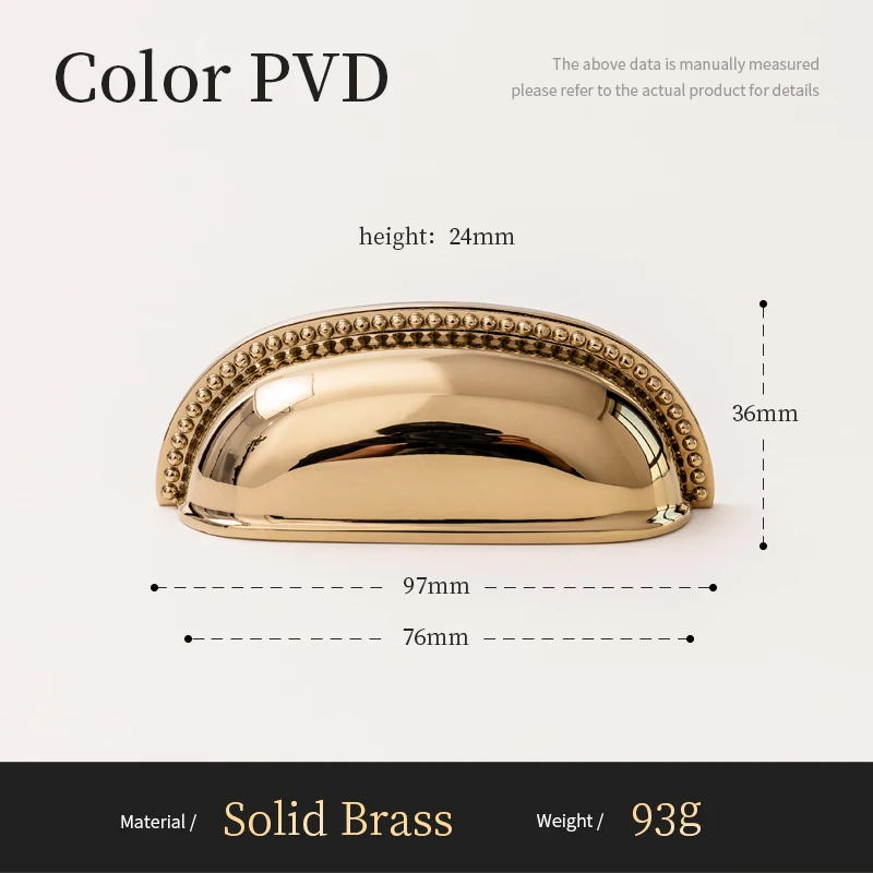 

Сантая Ручка для шкафа из латуни золотого цвета