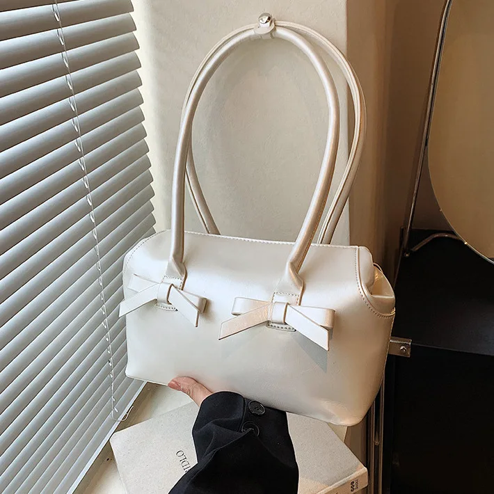 2024 новая однотонная сумка большой вместимости женская летняя Mori милые модные