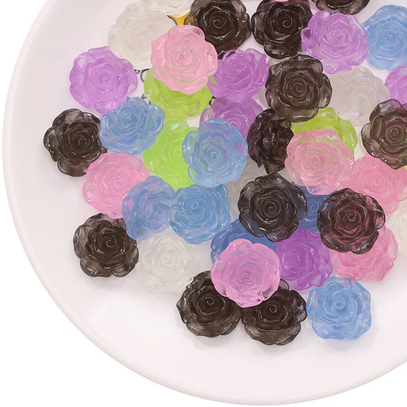 

10 шт. волшебные туфли сказки Подвески Кроксы прозрачные цветные цветы украшение для обуви пряжка сад искусственные подарки для детей