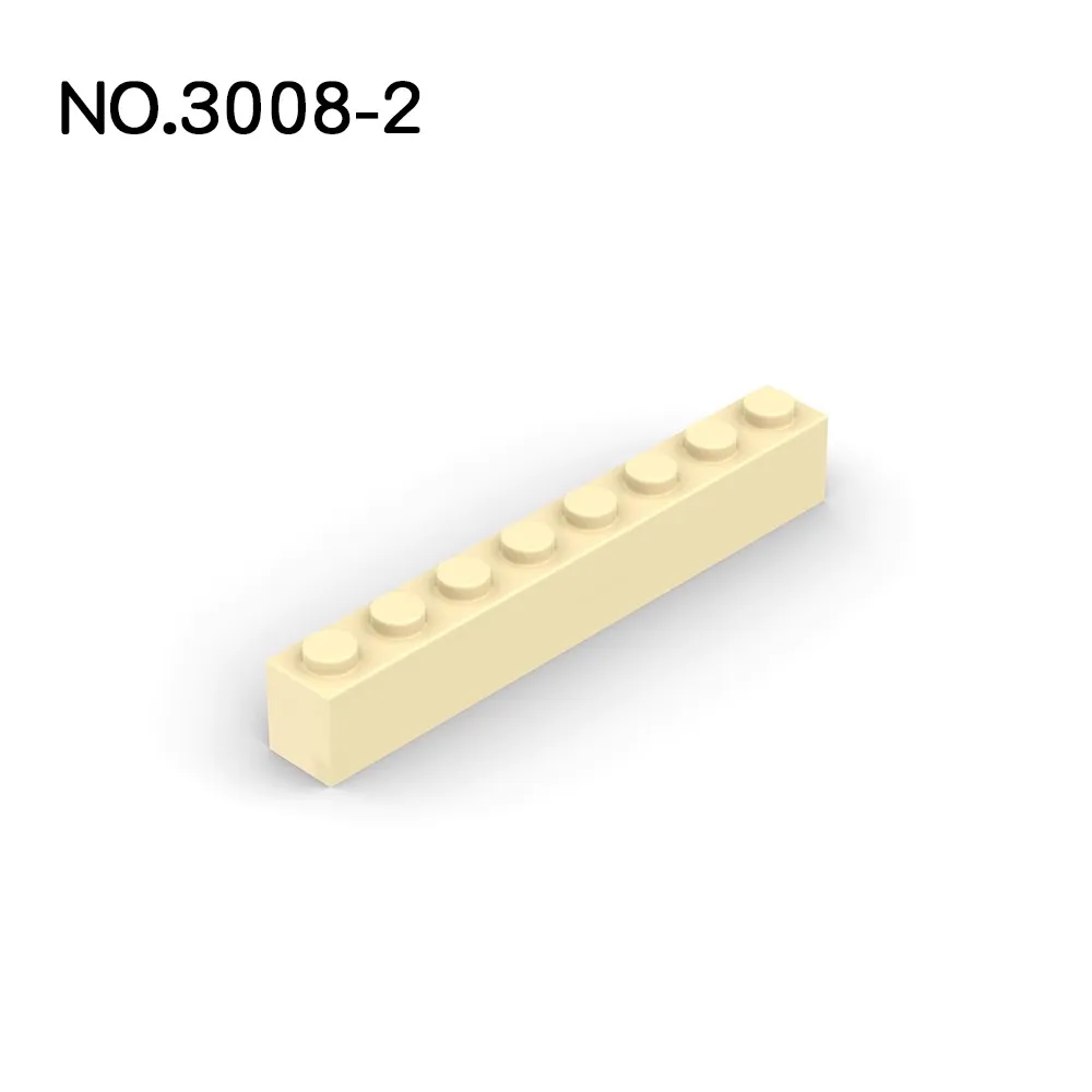 50 шт. детали MOC 3008 кирпич 1x8 совместимые DIY сборные строительные блоки частицы