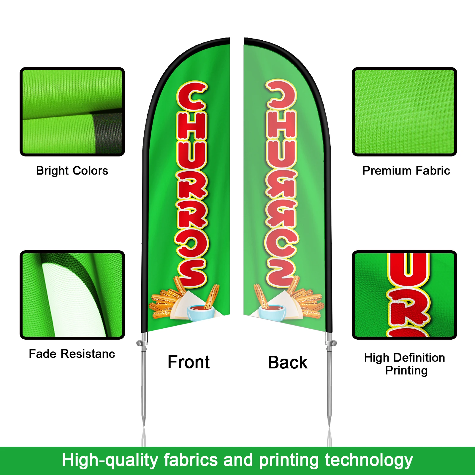 Флаг с перьями FSFLAG флаг алюминиевым флагом наружное украшение для рекламы
