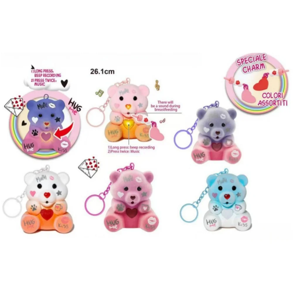 Соска-обнимашка Coccolotti Stitch, брелок-сюрприз, слепая коробка, аудиозапись, светящаяся пряжка, флокированный плюшевый мишка, кулон, игрушки (art.: 3920cd5c8ca34) - 3920cd5c8ca34